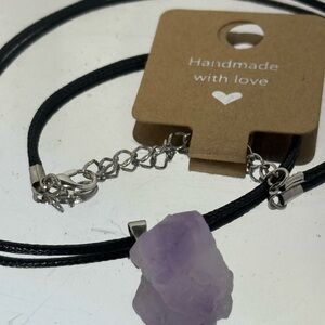 Handmade Amethyst Pendant Necklace
